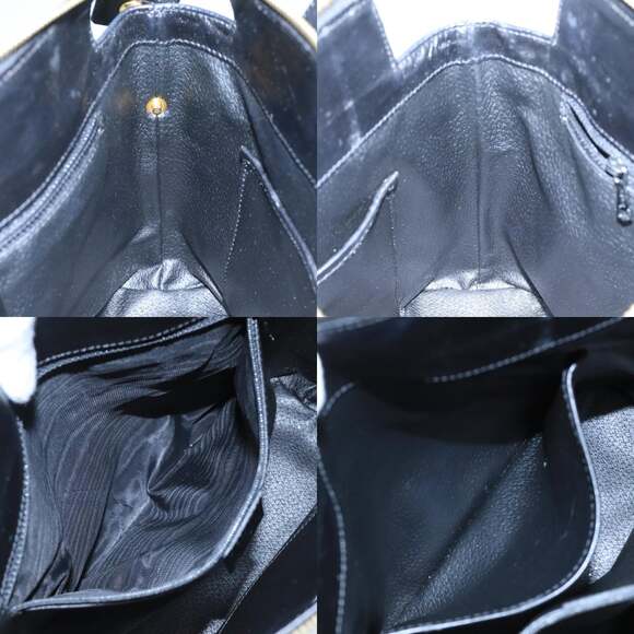 CELINE Macadam Canvas Hand Bag Pvc Black - Picture 12 of 13